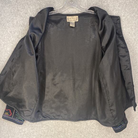 Vintage Velvet Jacket π Embroidered Boho Festival Style - Picture 4 of 10